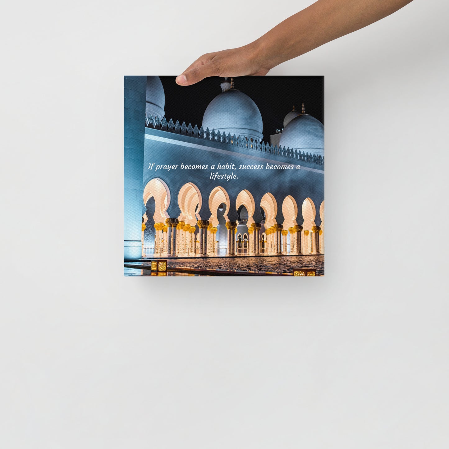 If Prayer Becomes A Habit Canvas Islamic Wall Art Decoration