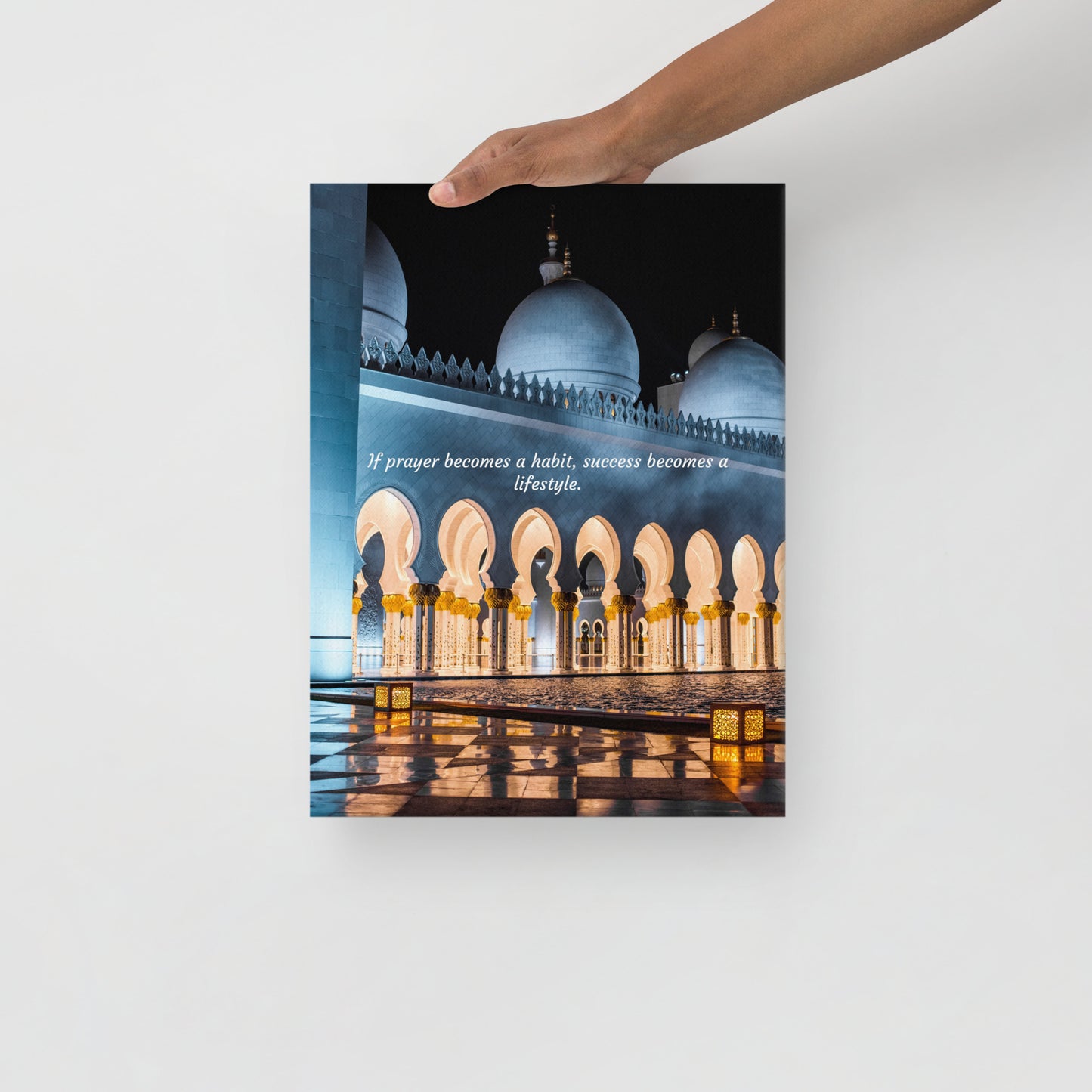 If Prayer Becomes A Habit Canvas Islamic Wall Art Decoration