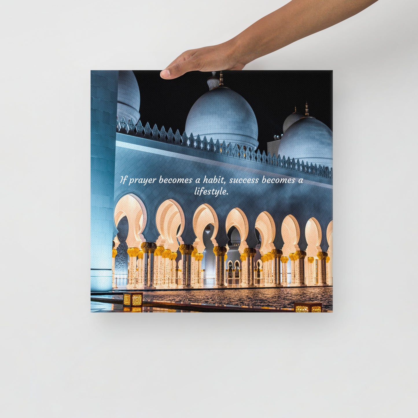 If Prayer Becomes A Habit Canvas Islamic Wall Art Decoration