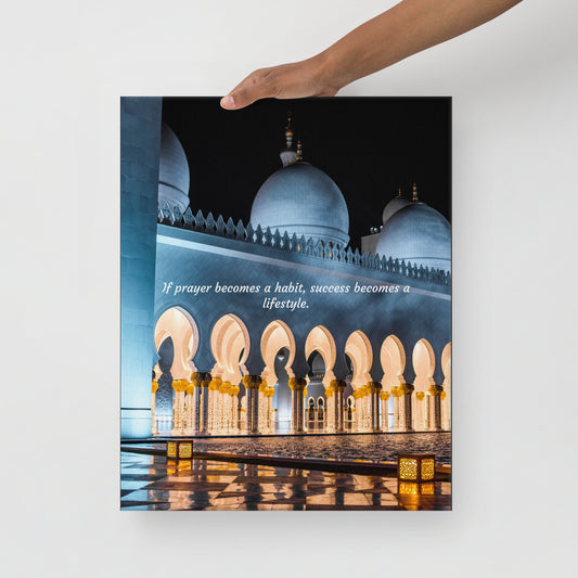 If Prayer Becomes A Habit Canvas Islamic Wall Art Decoration